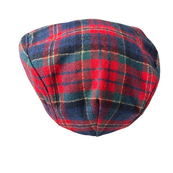VTG Pendleton Duckbill Newsboy Hat Wool Tartan Plaid Cap Cabbie Large Made USA - Picture 12 of 12